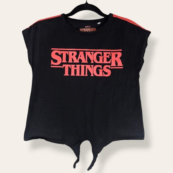 (2/$20) Stranger Things Front Tie Top - Picture 1 of 3